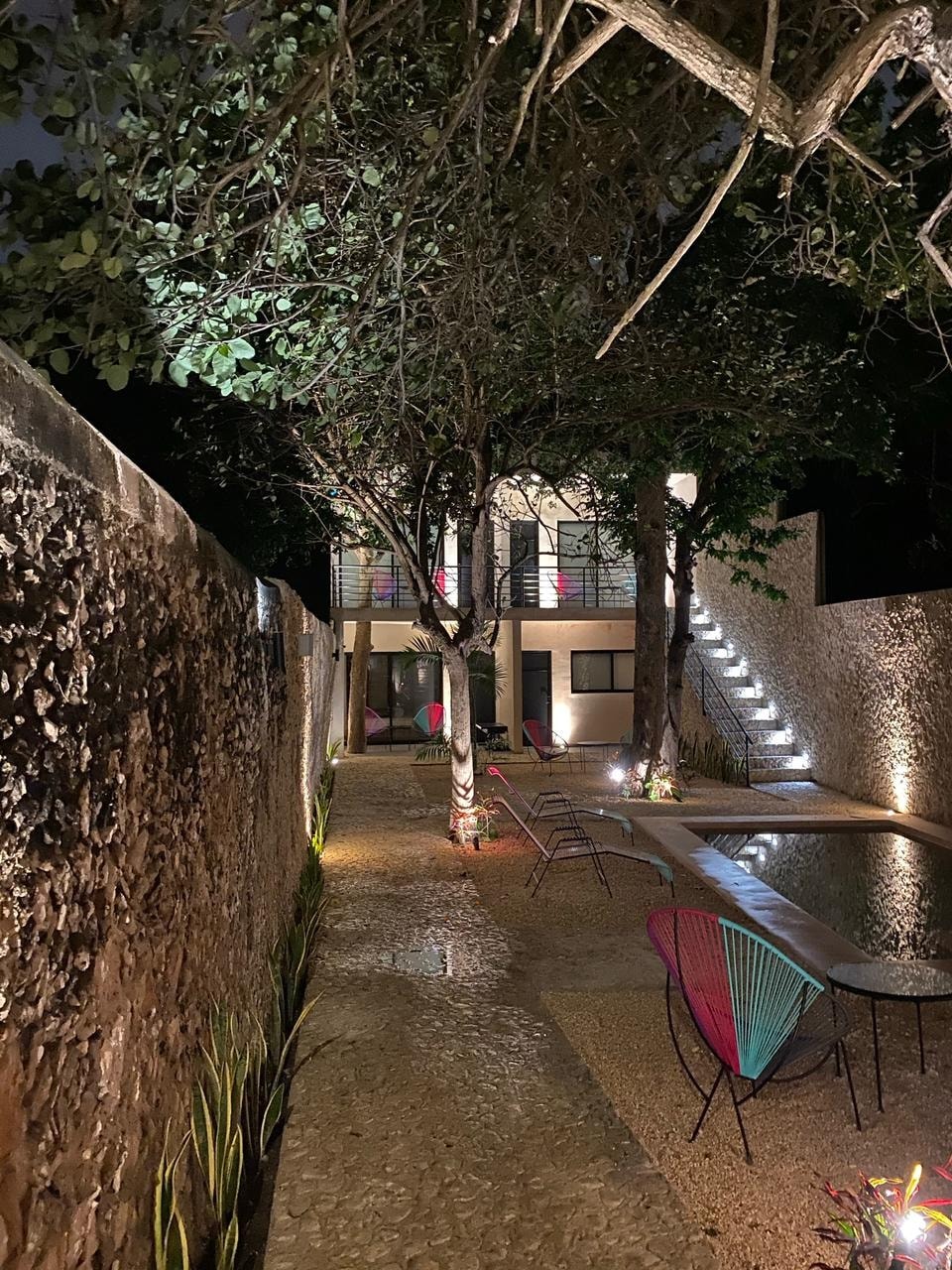 Hotelito Yum Kaax — jardín con alberca