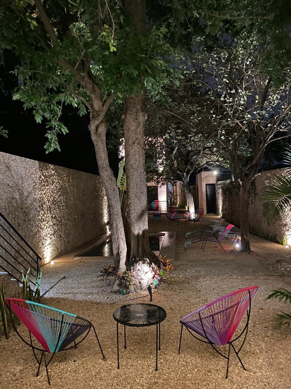 Hotelito Yum Kaax — jardín nocturno